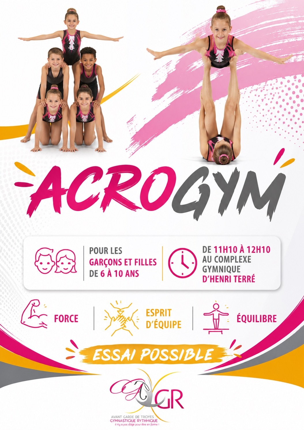 ACROGYM: garçons et filles de 6 à 10 ans