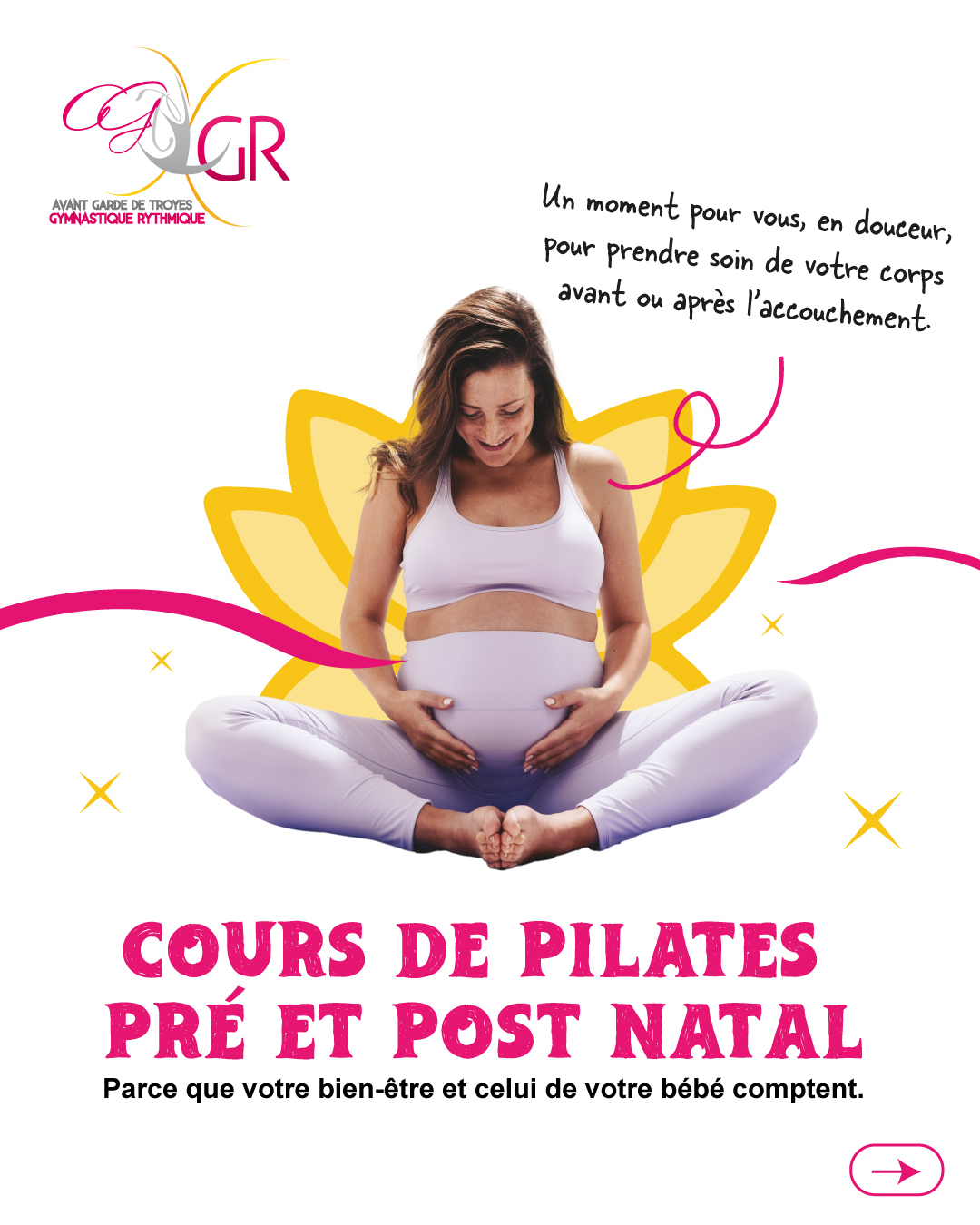 Pilates pour femmes enceintes et après accouchement.